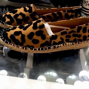 Leopard flats. slip on shoes. loafers. Flats. Espadrilles shoes